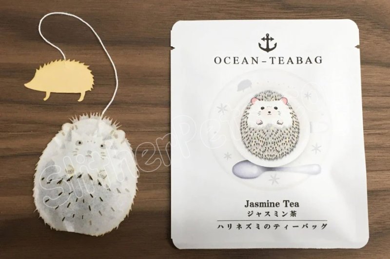 Hedgehog Jasmine Tea Bag - Click Image to Close